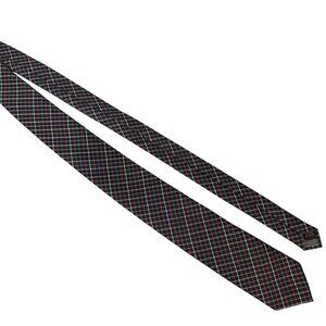 Alexander Julian Colours Plaid Tie Black/Red/Green 100% Polyester Machine Washab